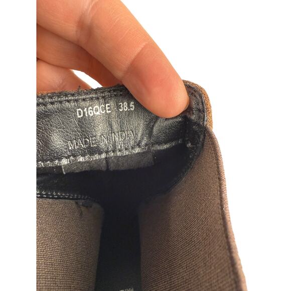 GEOX Leather Boots Size 8 Brown Ankle Chelsea Pull On Lug Sole NWOB - Picture 10 of 10